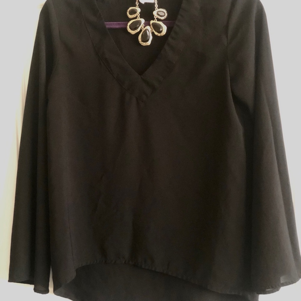 Sheer Black Blouse
